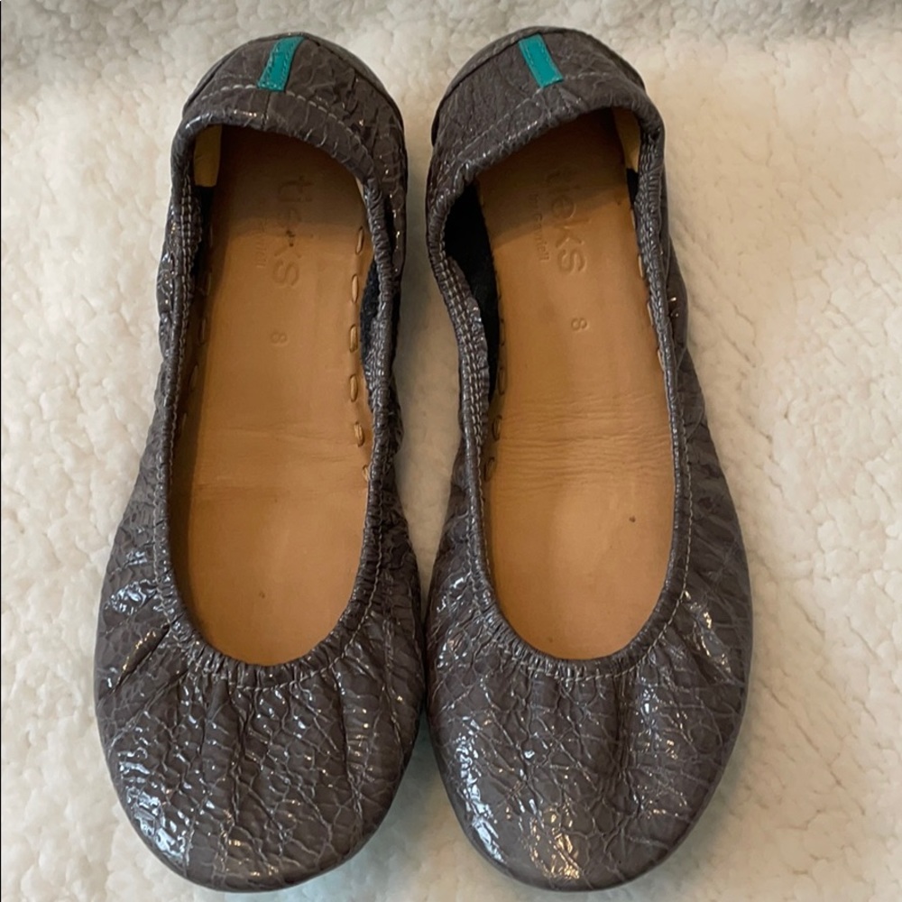 Tieks Slate Grey Croc 8